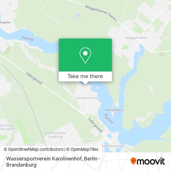 Wassersportverein Karolinenhof map