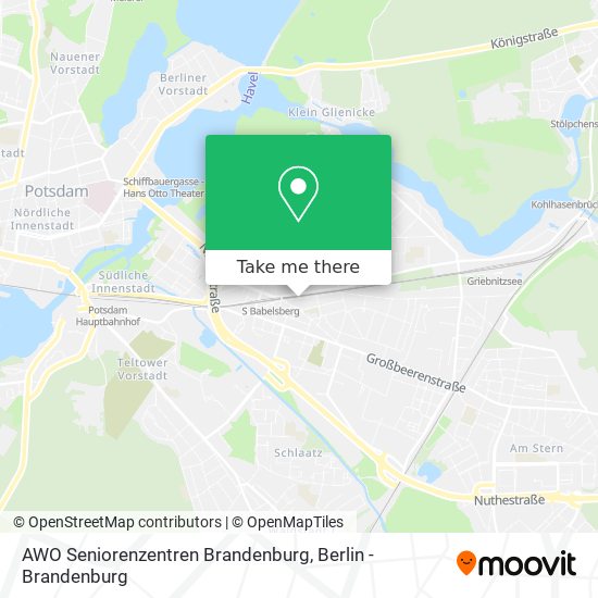 AWO Seniorenzentren Brandenburg map