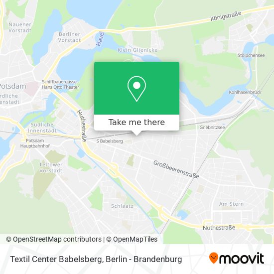 Textil Center Babelsberg map