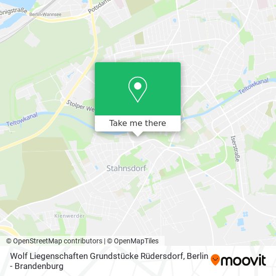 Wolf Liegenschaften Grundstücke Rüdersdorf map