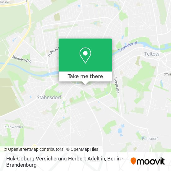 Huk-Coburg Versicherung Herbert Adelt in map