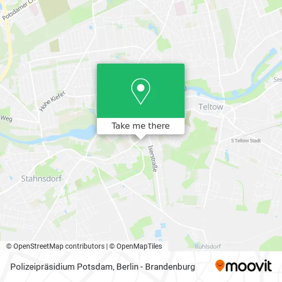 Карта Polizeipräsidium Potsdam