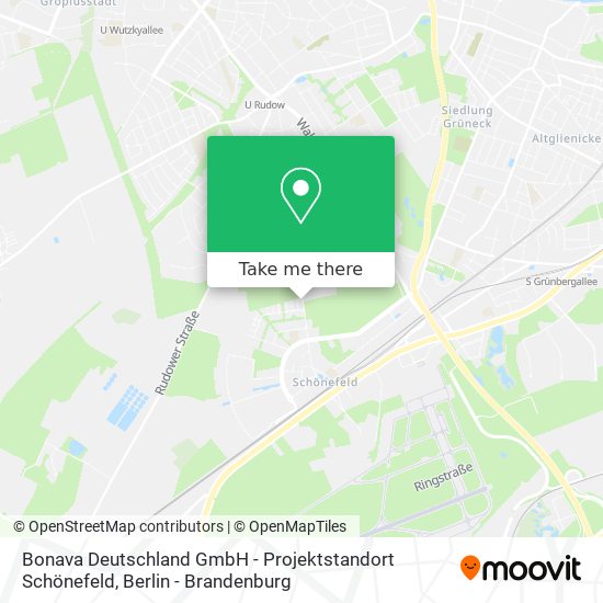 Карта Bonava Deutschland GmbH - Projektstandort Schönefeld
