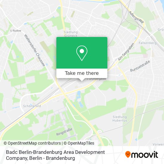 Карта Badc Berlin-Brandenburg Area Development Company