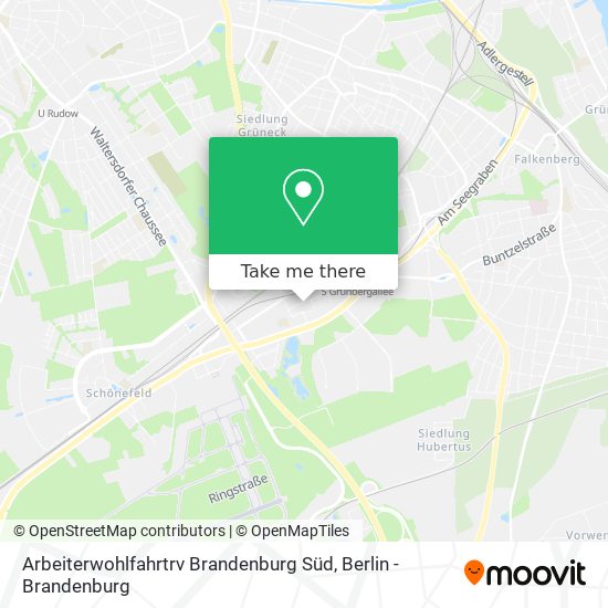 Карта Arbeiterwohlfahrtrv Brandenburg Süd