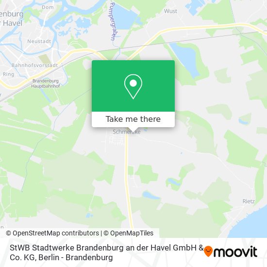 Карта StWB Stadtwerke Brandenburg an der Havel GmbH & Co. KG