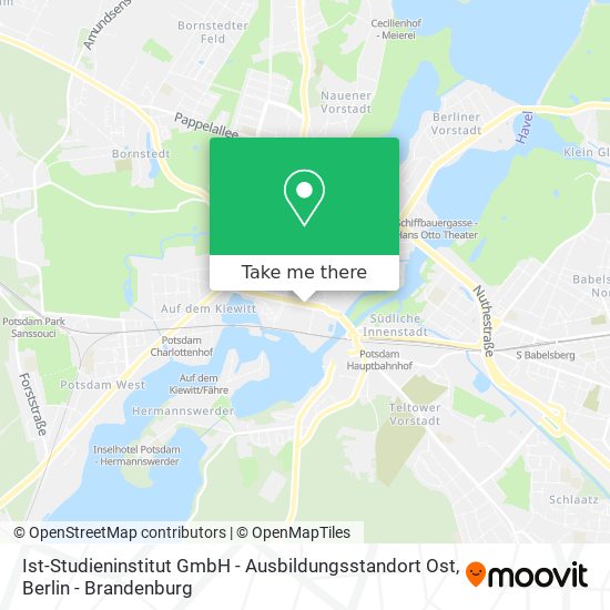 Карта Ist-Studieninstitut GmbH - Ausbildungsstandort Ost