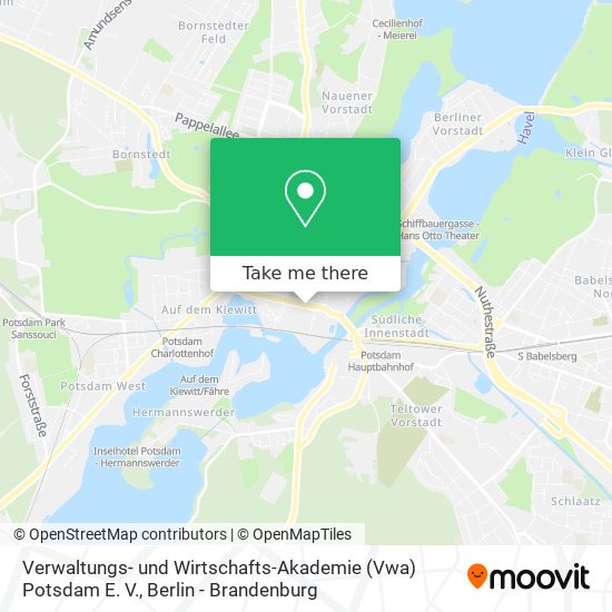 Verwaltungs- und Wirtschafts-Akademie (Vwa) Potsdam E. V. map