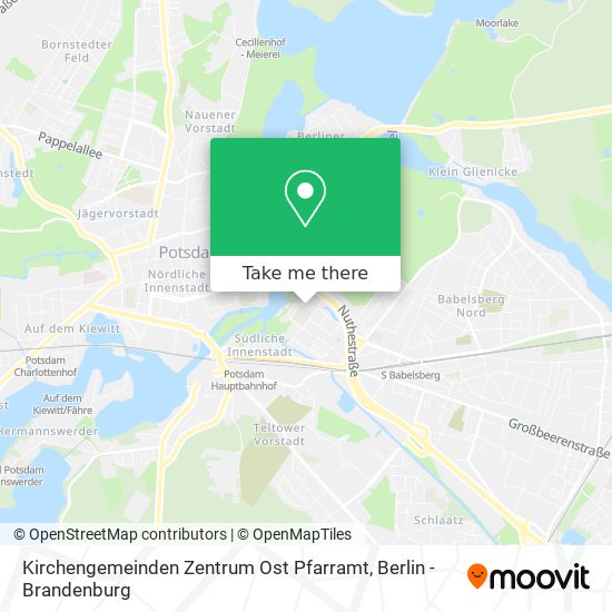 Kirchengemeinden Zentrum Ost Pfarramt map