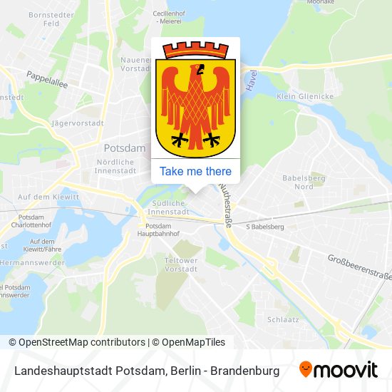 Карта Landeshauptstadt Potsdam