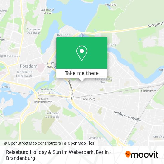 Reisebüro Holiday & Sun im Weberpark map