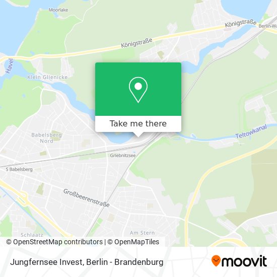 Jungfernsee Invest map