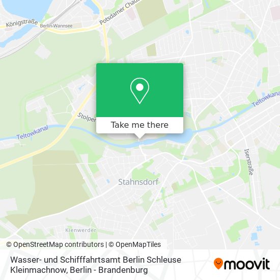Wasser- und Schifffahrtsamt Berlin Schleuse Kleinmachnow map