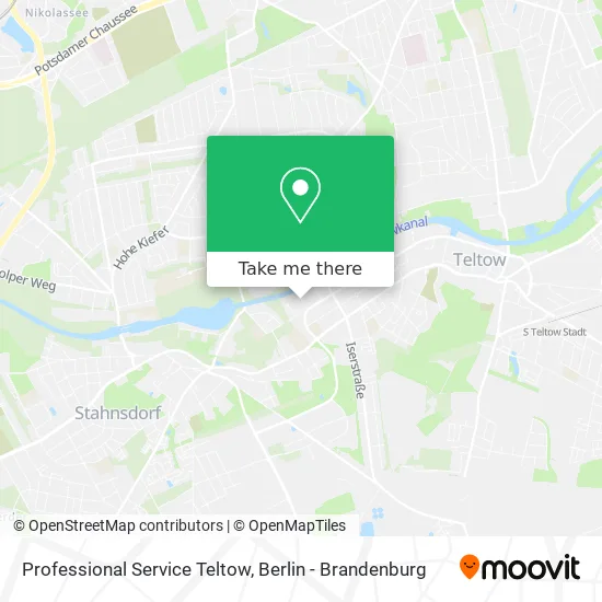 Карта Professional Service Teltow