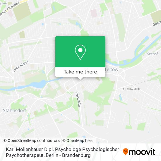 Карта Karl Mollenhauer Dipl. Psychologe Psychologischer Psychotherapeut