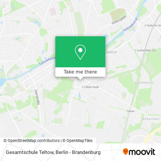 Gesamtschule Teltow map