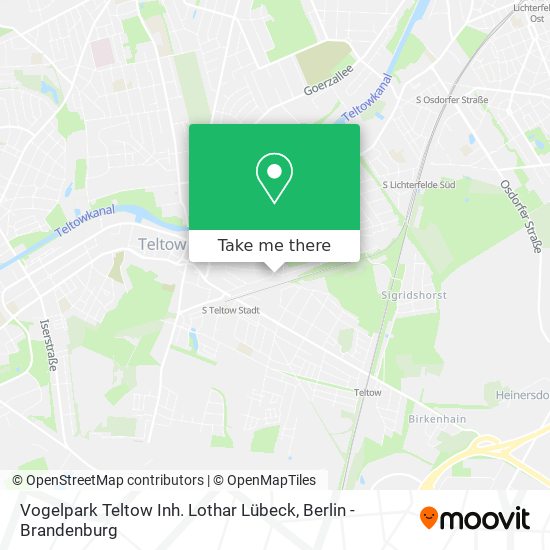 Vogelpark Teltow Inh. Lothar Lübeck map