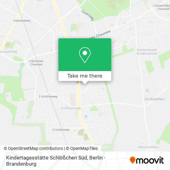 Карта Kindertagesstätte Schlößchen Süd
