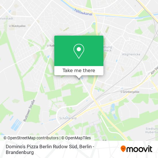 Domino's Pizza Berlin Rudow Süd map