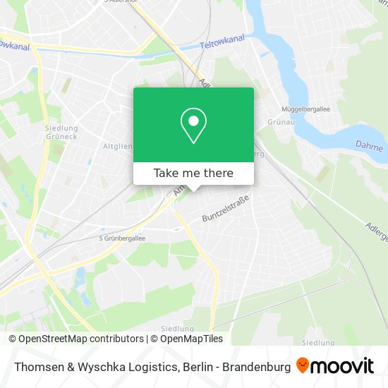 Thomsen & Wyschka Logistics map