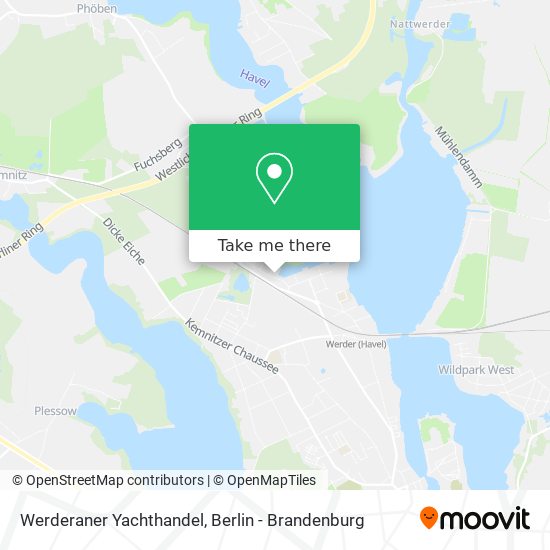 Карта Werderaner Yachthandel