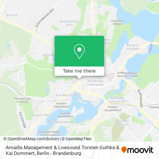 Карта Amadis Management & Livesound Torsten Guthke & Kai Dommert