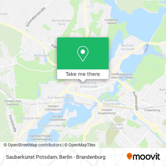 Sauberkunst Potsdam map