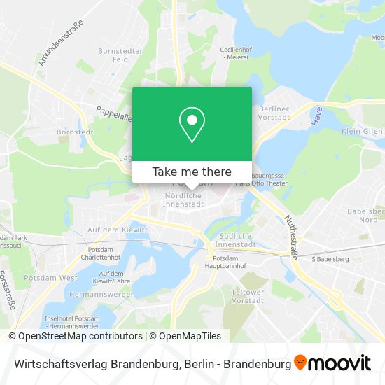 Wirtschaftsverlag Brandenburg map