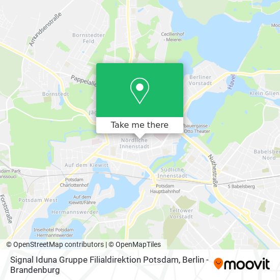 Signal Iduna Gruppe Filialdirektion Potsdam map