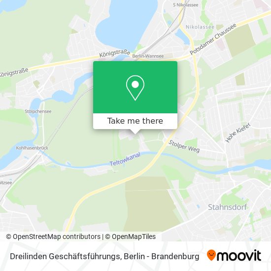 Dreilinden Geschäftsführungs map