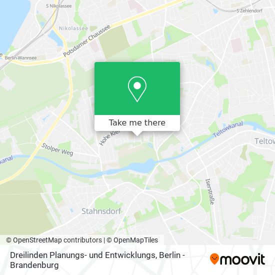 Dreilinden Planungs- und Entwicklungs map