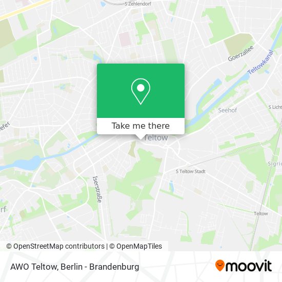 AWO Teltow map