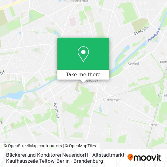 Bäckerei und Konditorei Neuendorff - Altstadtmarkt Kaufhauszeile Teltow map