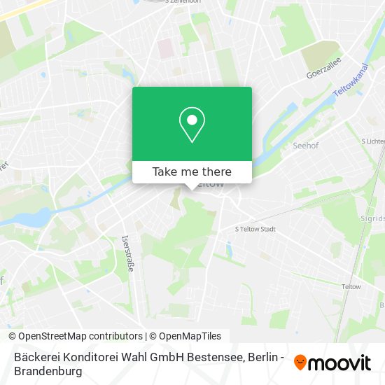 Bäckerei Konditorei Wahl GmbH Bestensee map