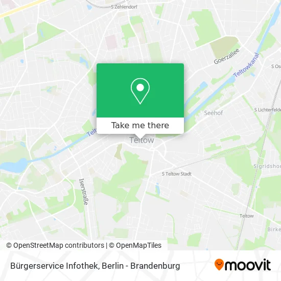 Карта Bürgerservice Infothek