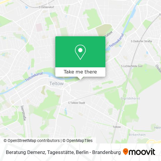 Beratung Demenz, Tagesstätte map