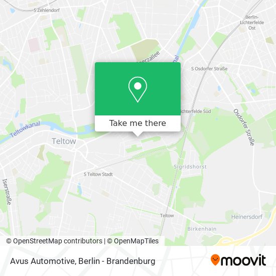 Avus Automotive map