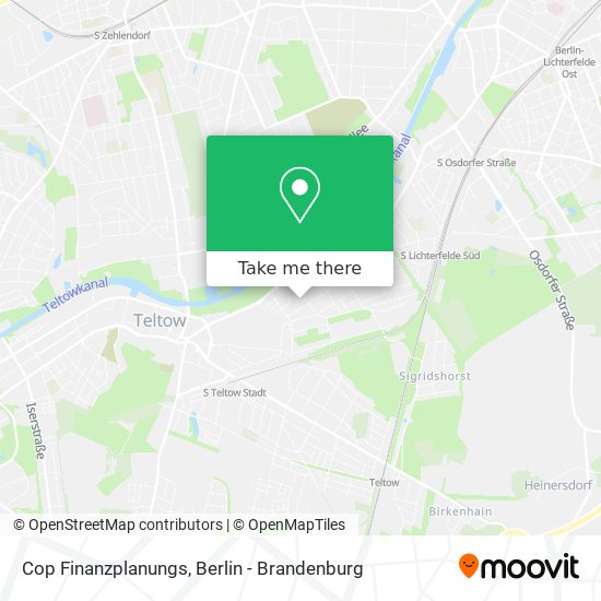 Cop Finanzplanungs map