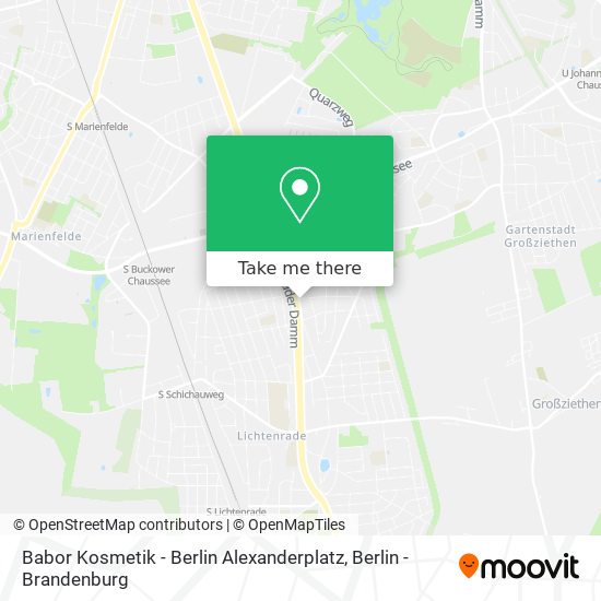 Babor Kosmetik - Berlin Alexanderplatz map