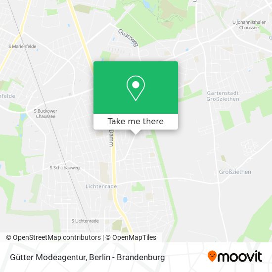 Gütter Modeagentur map