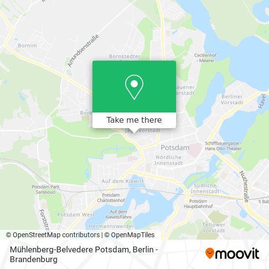 Mühlenberg-Belvedere Potsdam map