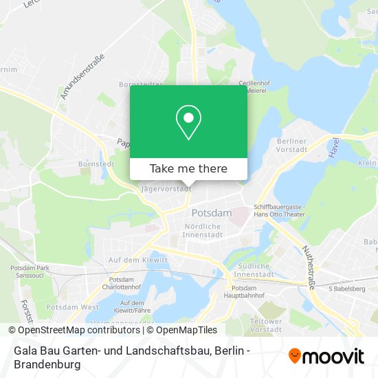Gala Bau Garten- und Landschaftsbau map