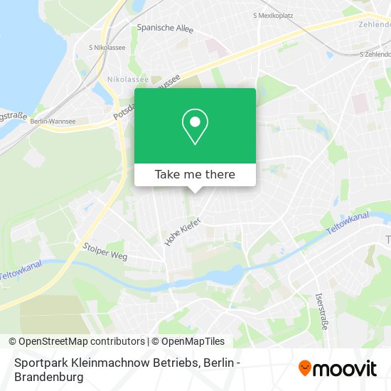Sportpark Kleinmachnow Betriebs map