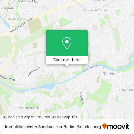 Immobiliencenter Sparkasse in map