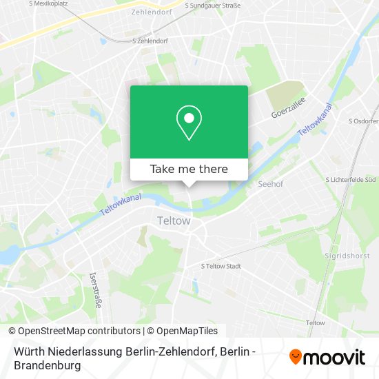 Würth Niederlassung Berlin-Zehlendorf map