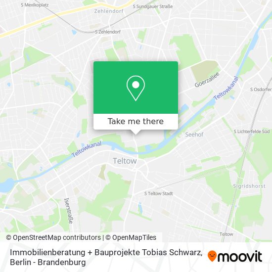 Карта Immobilienberatung + Bauprojekte Tobias Schwarz