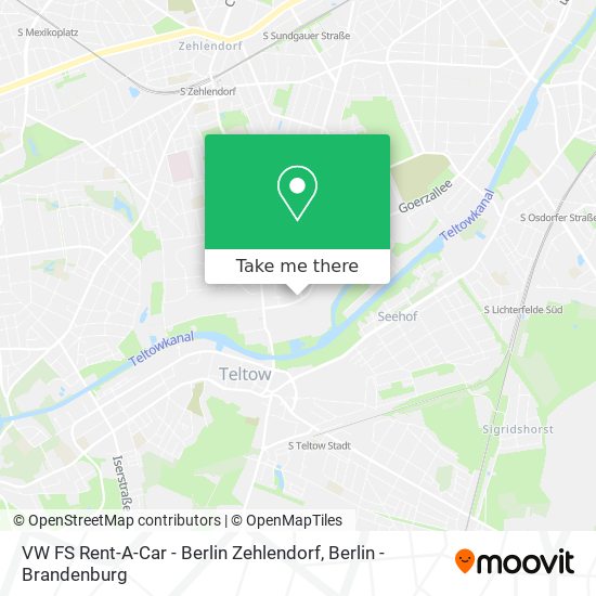 VW FS Rent-A-Car - Berlin Zehlendorf map