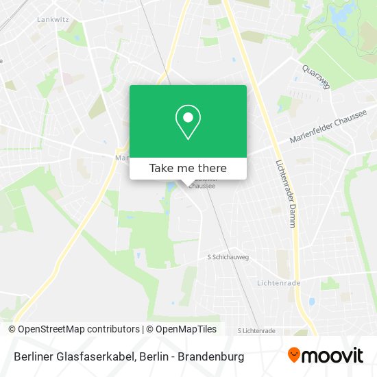 Карта Berliner Glasfaserkabel