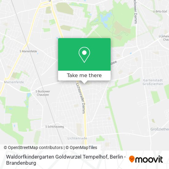 Карта Waldorfkindergarten Goldwurzel Tempelhof