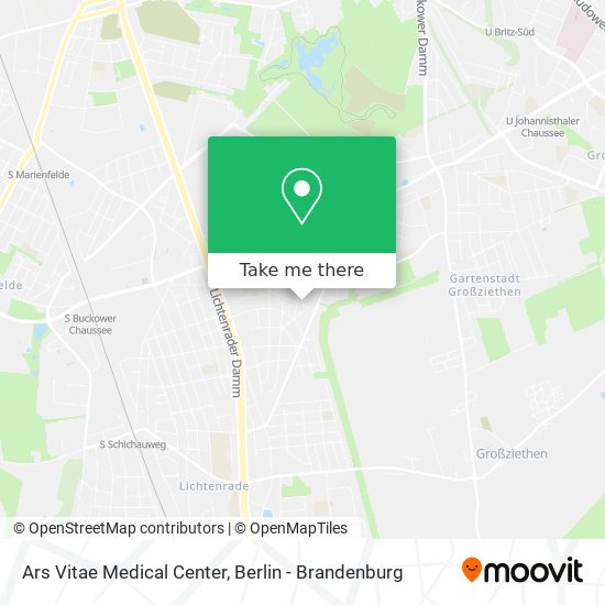 Ars Vitae Medical Center map